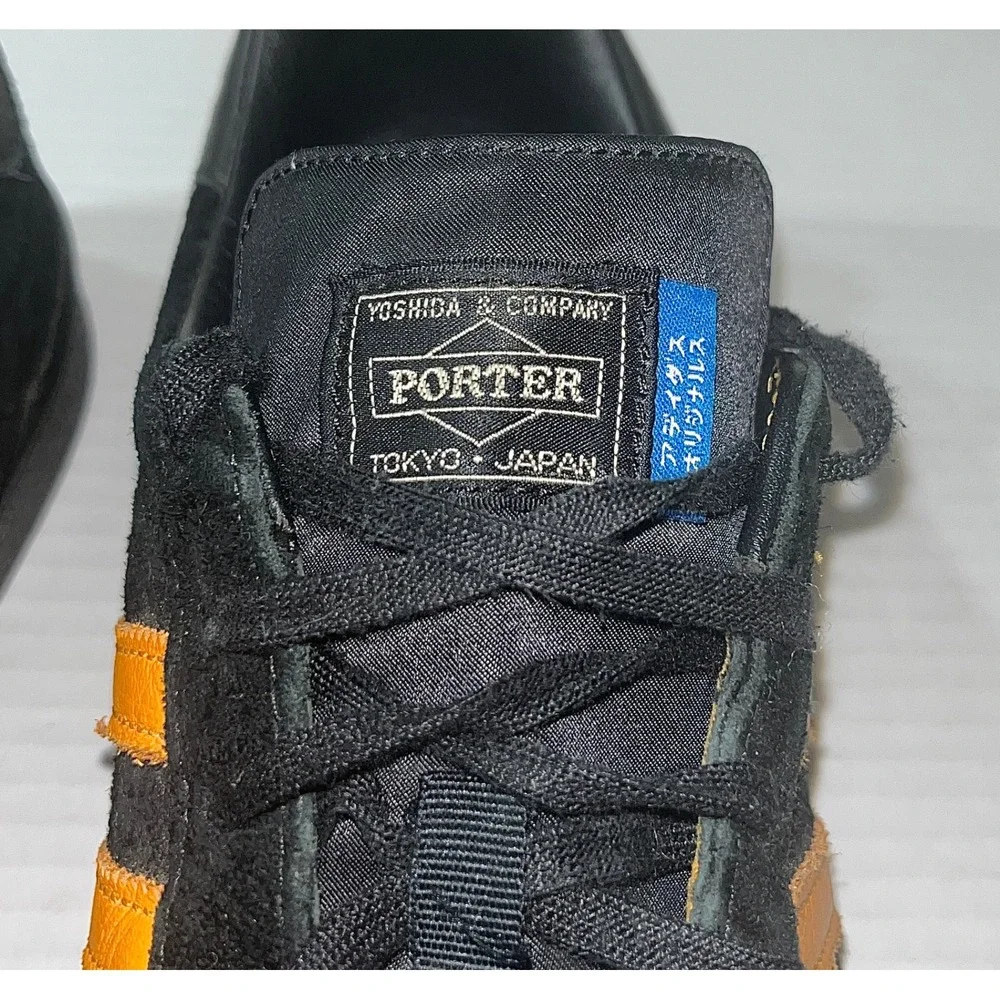 Adidas Originals x Porter Campus Black Orange Suede Sneakers B28143 Mens 10.5